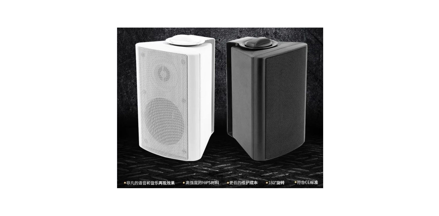 室內(nèi)時款壁掛音箱（定壓、黑色/白色）